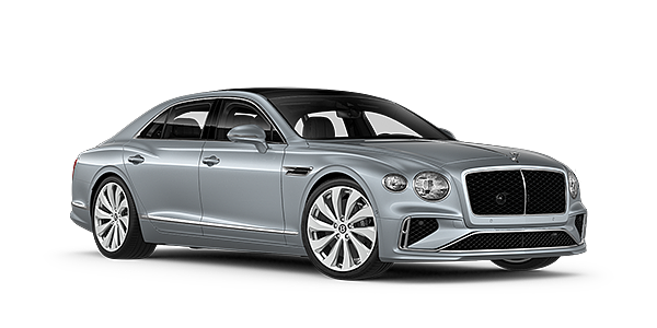 Bentley Madrid New Bentley Flying Spur sedan front three quarter in Silverlake paint