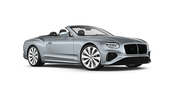 Bentley Madrid New Bentley Continental GTC convertible front three quarters in Silverlake paint