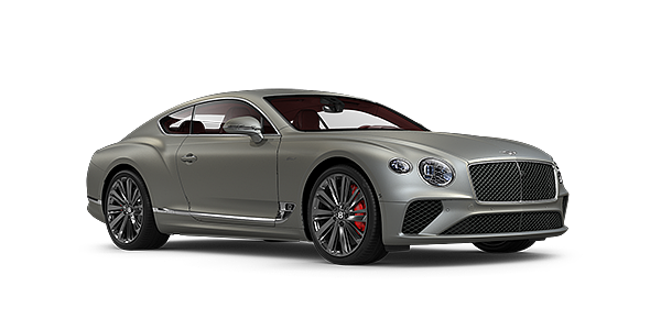 Bentley Madrid Bentley GT Speed coupe in Extreme Silver paint front 34