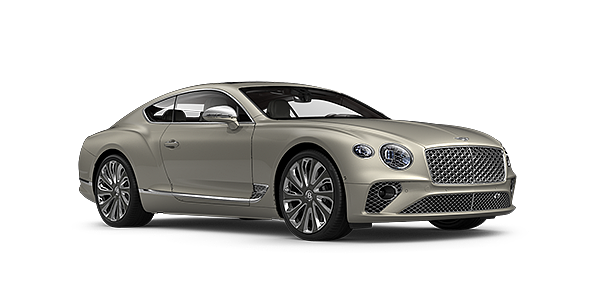 Bentley Madrid Bentley GT Mulliner coupe in White Sand paint front 34