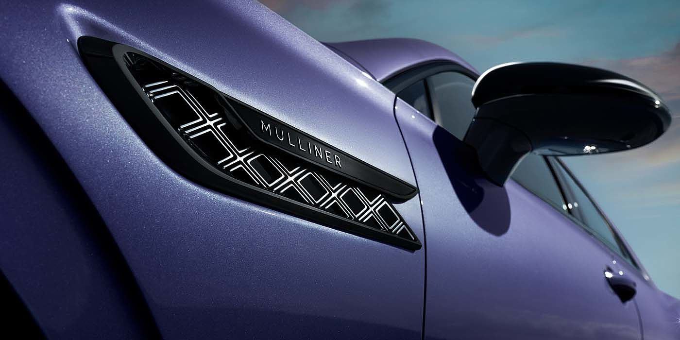 Bentley Madrid Bentley Flying Spur Mulliner in Tanzanite Purple paint with Blackline Specification wing vent