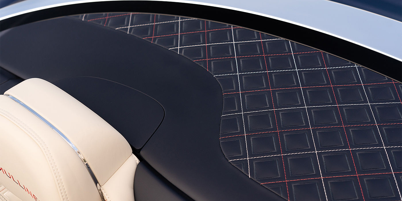 Bentley Madrid Bentley Continental GTC Mulliner convertible seat and cross stitched tonneau cover